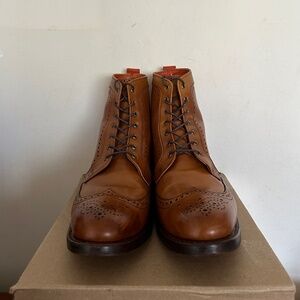 Pre-owned Men’s Allen Edmonds Dalton Wingtip Dress Boot 10D